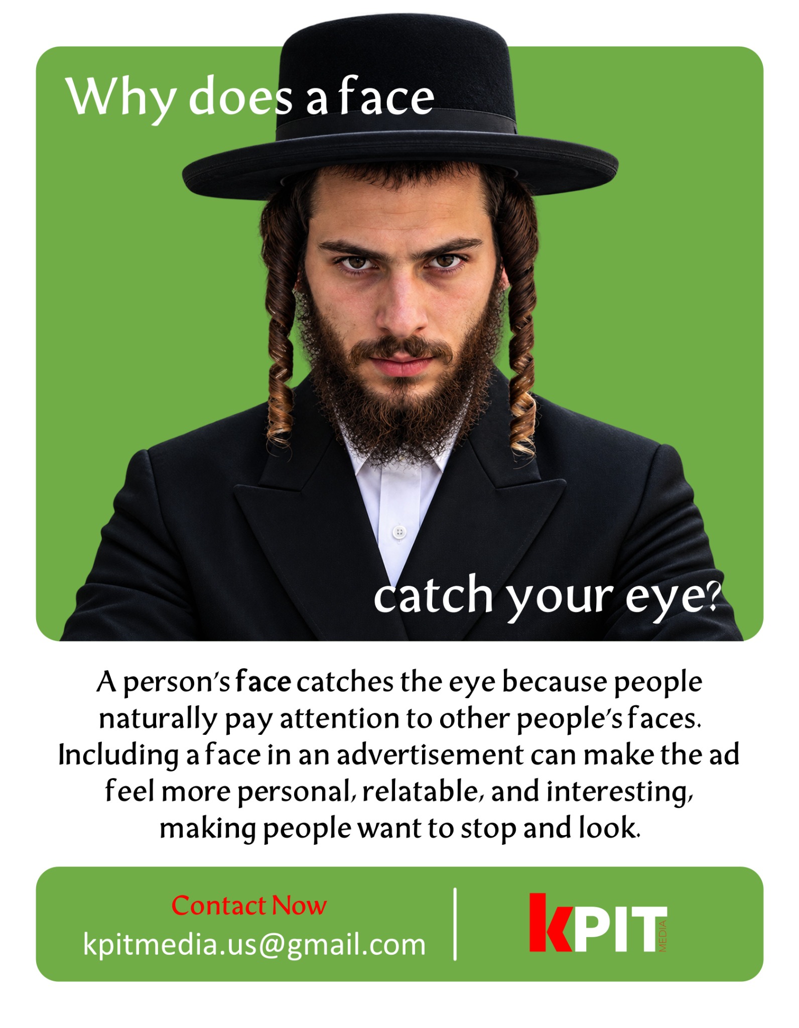 Why a Face Catches the Eye design